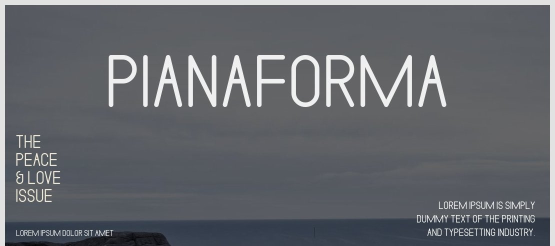 Pianaforma Font