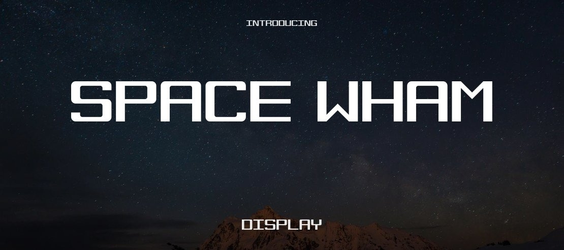 Space Wham Font