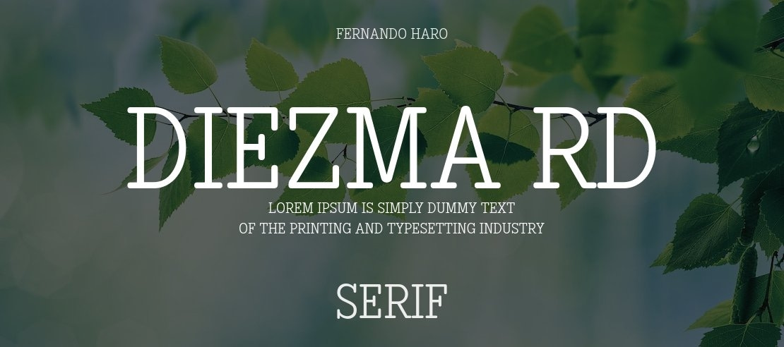 Diezma Rd Font Family