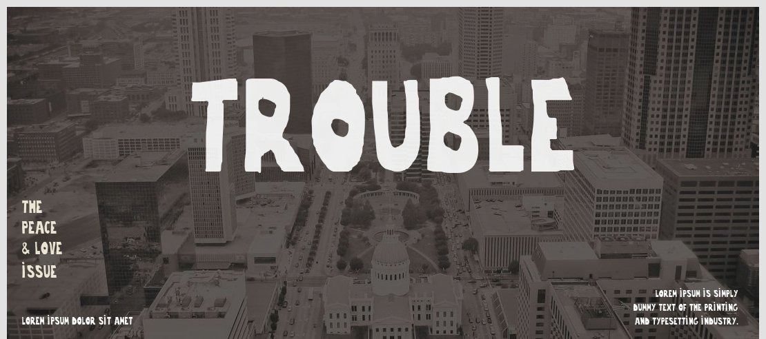 Trouble Font Family