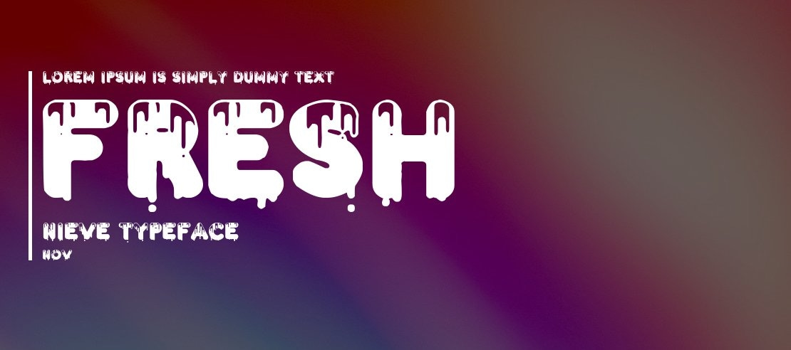 Fresh Nieve Font