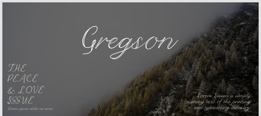 Gregson Font