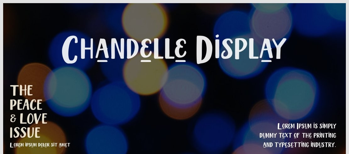 Chandelle Display Font