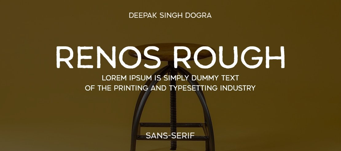 Renos Rough Font Family