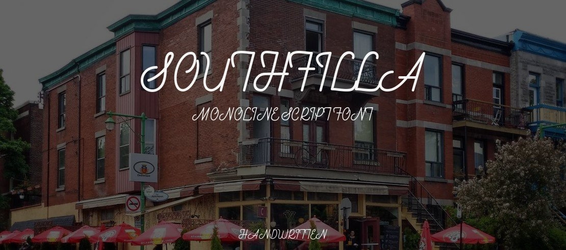 Southfilla Monoline Script Font