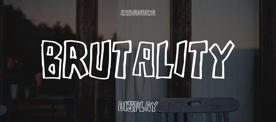 Brutality Font Family