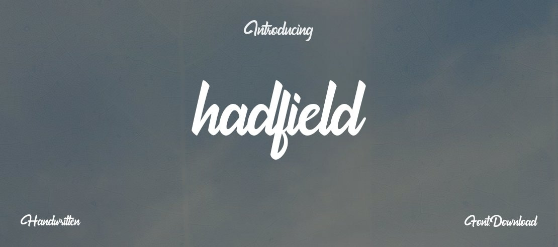 hadfield Font