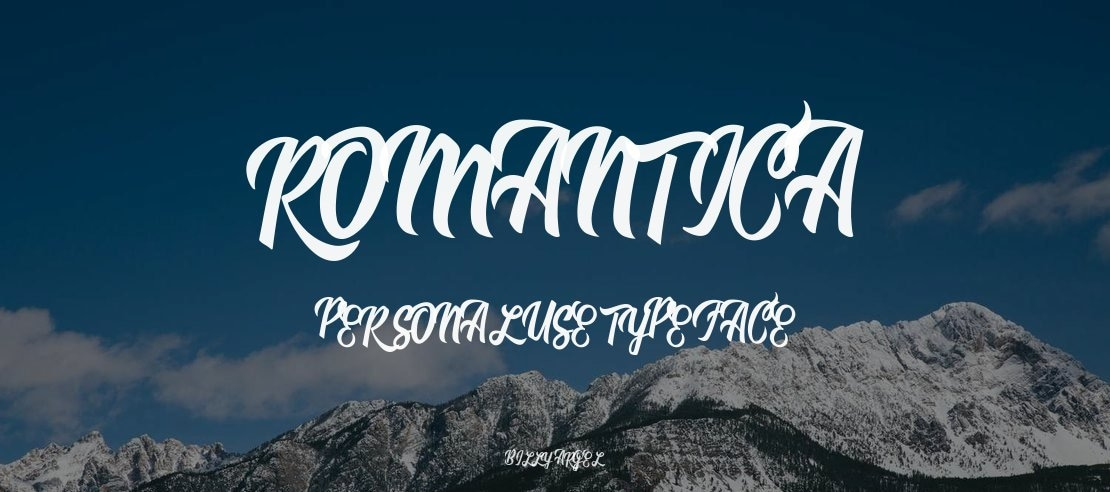 Romantica Personal Use Font