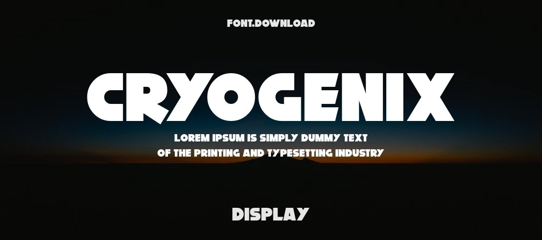 Cryogenix Font Family