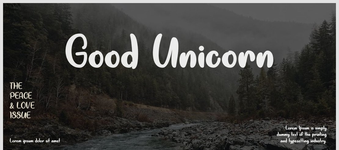 Good Unicorn Font