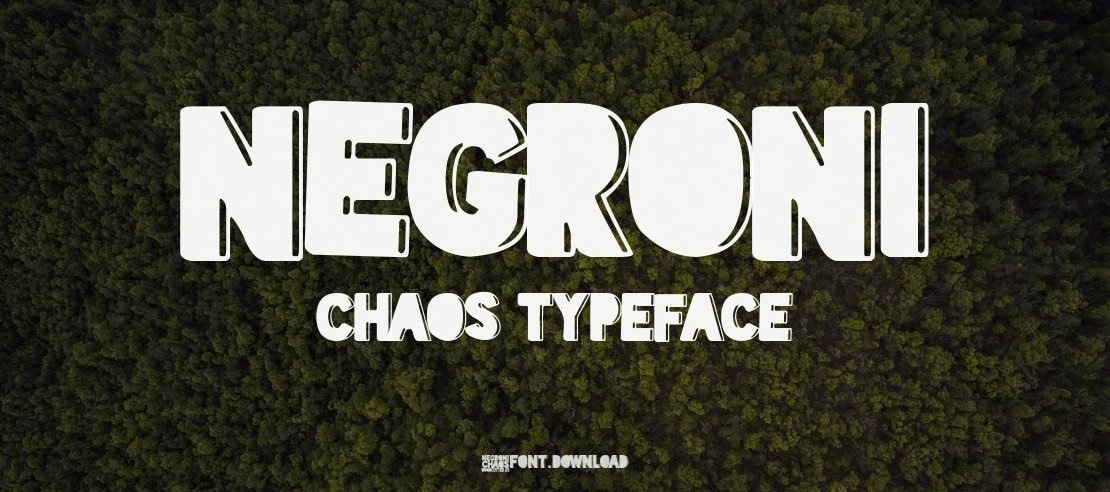 Negroni Chaos Font
