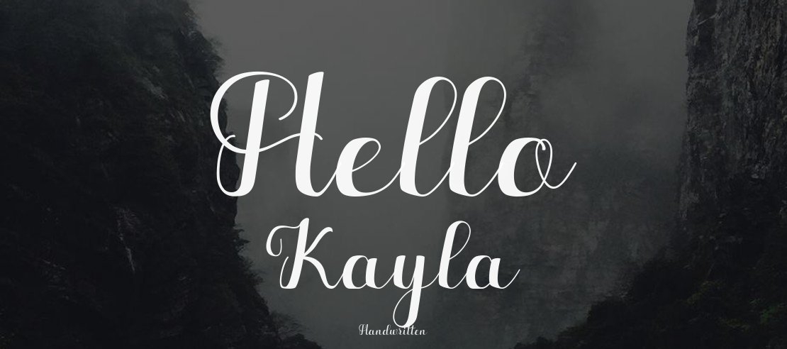 Hello Kayla Font Family