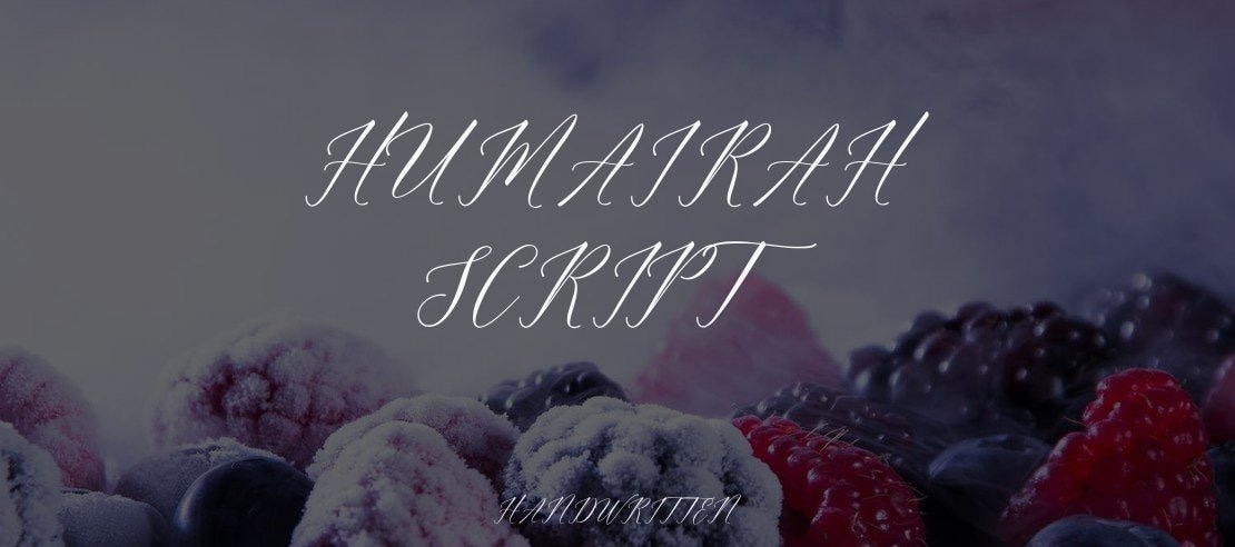 Humairah Script Font