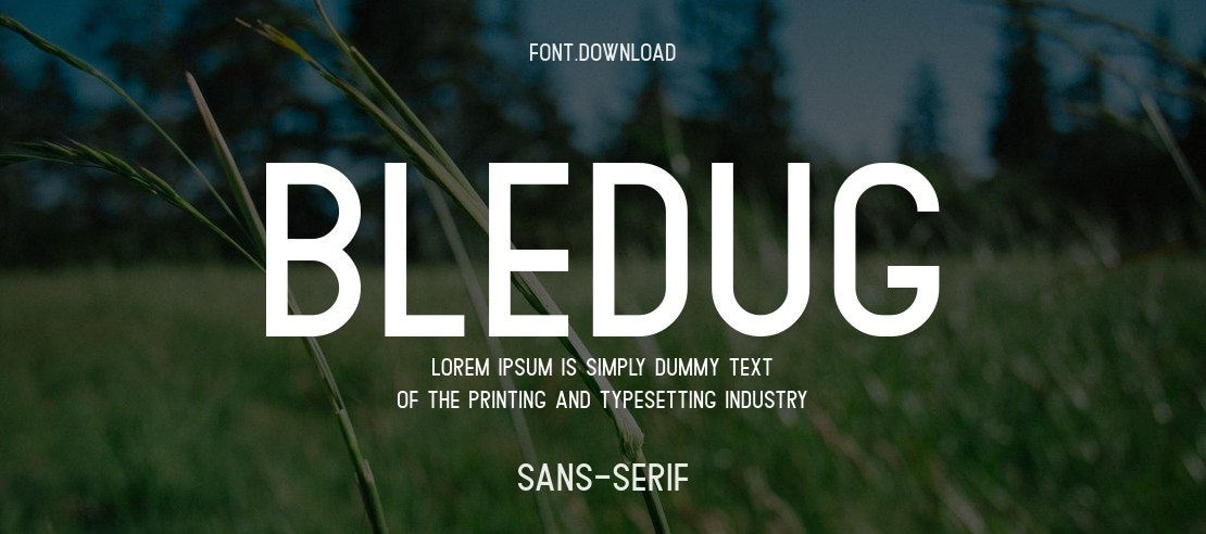 Bledug Font