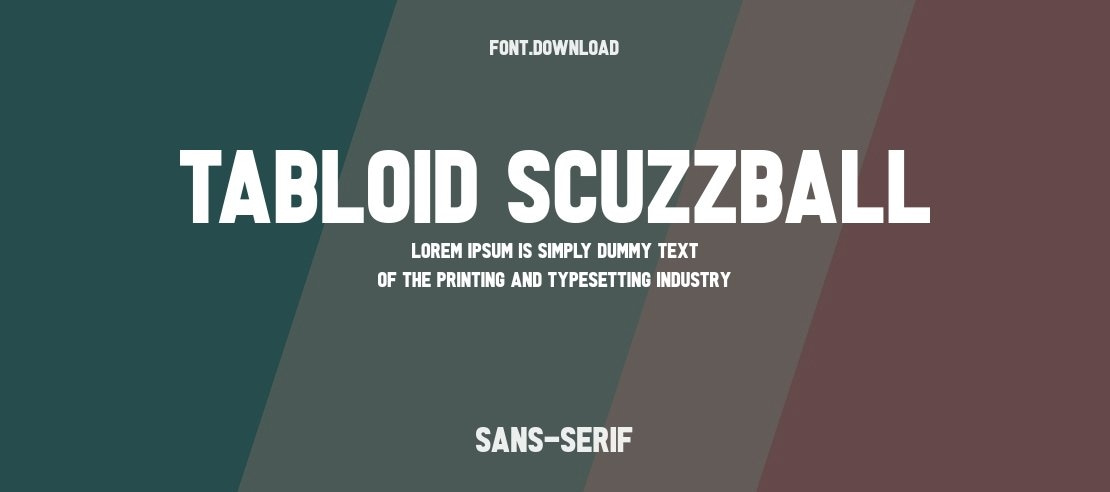 Tabloid Scuzzball Font