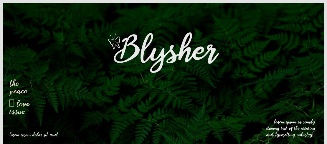 Blysher Font Family