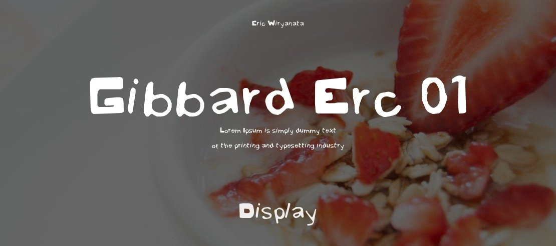 Gibbard Erc 01 Font