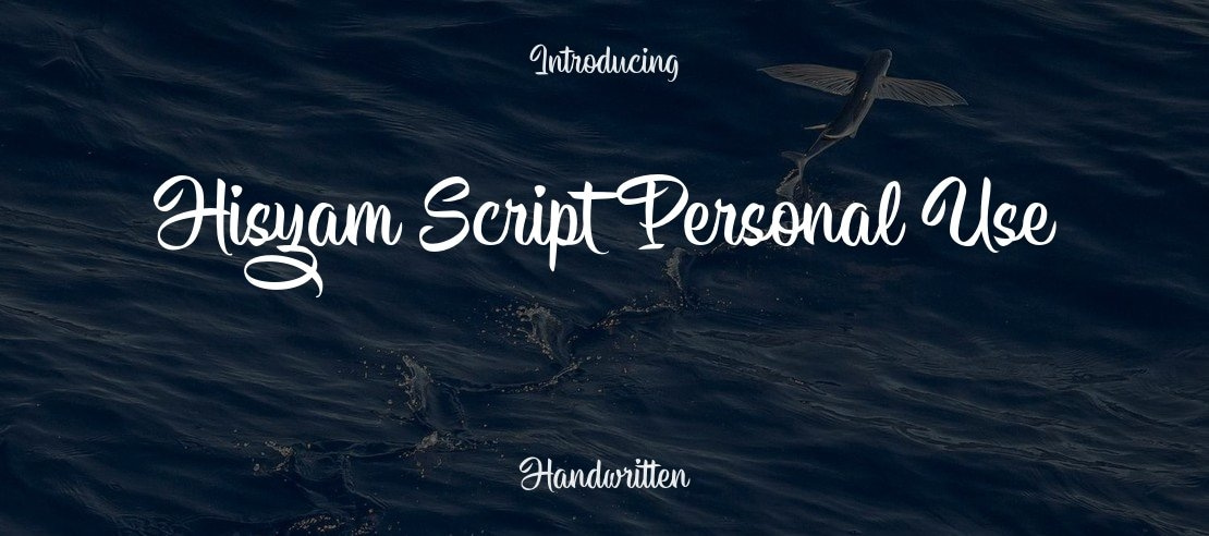 Hisyam Script Personal Use Font