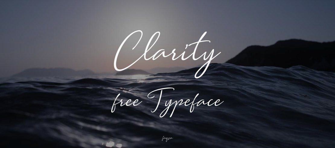 Clarity free Font