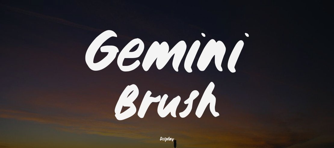 Gemini Brush Font Family