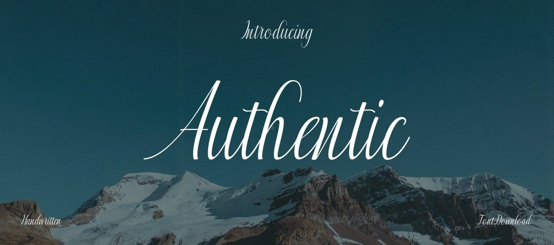 Authentic Font