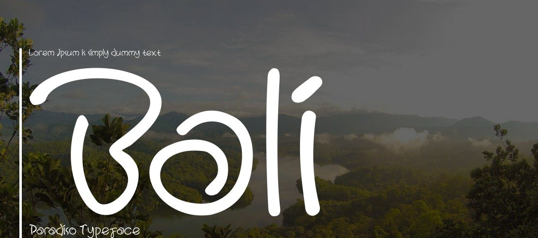 Bali Paradiso Font Family