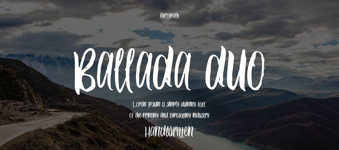 Ballada duo Font Family