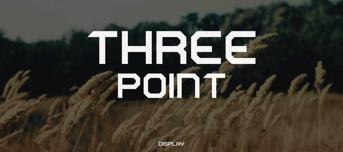 Three Point Font