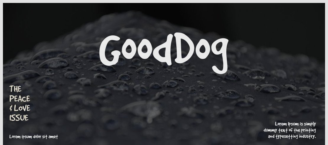 GoodDog Font