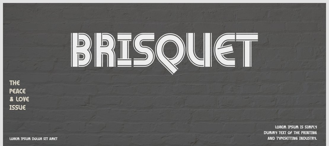 Brisquet Font