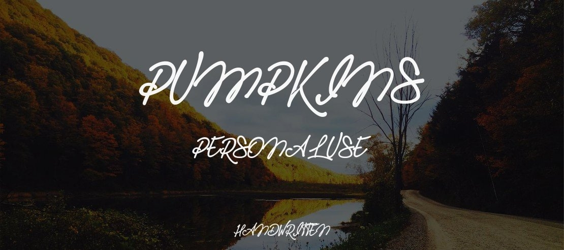 Pumpkins Personal Use Font