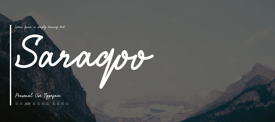 Saraqoo Personal Use Font