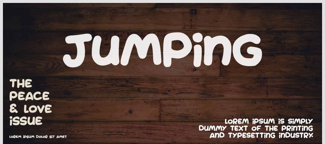 Jumping Font Family