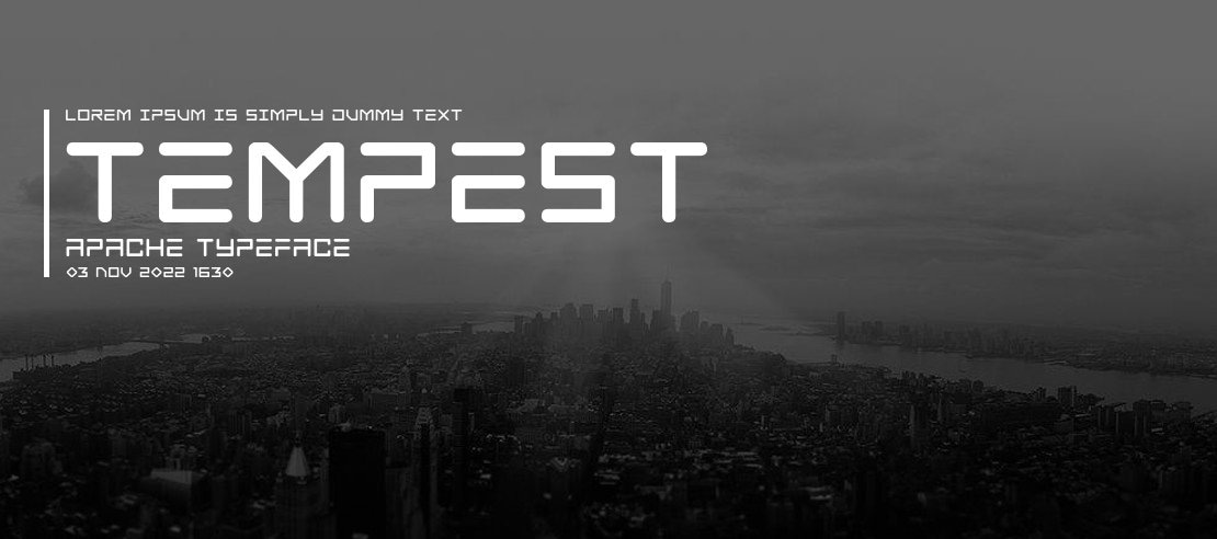 Tempest Apache Font Family