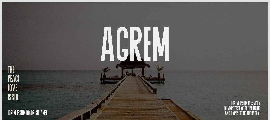 Agrem Font