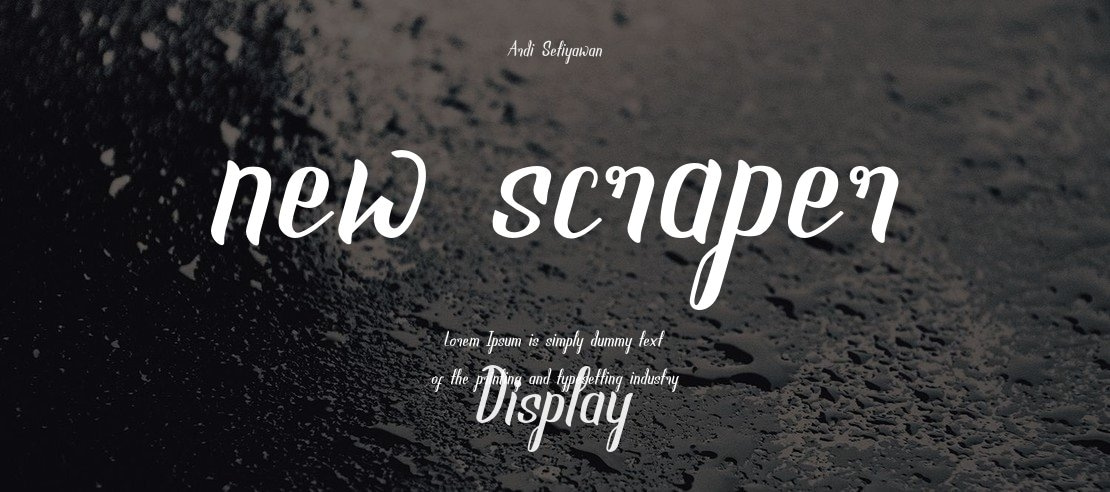 new scraper Font