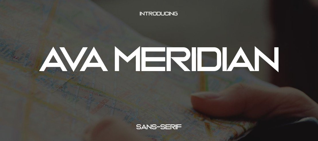 Ava Meridian Font