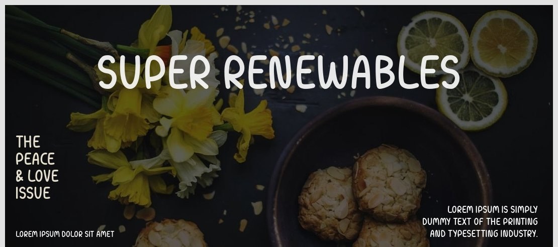 Super Renewables Font