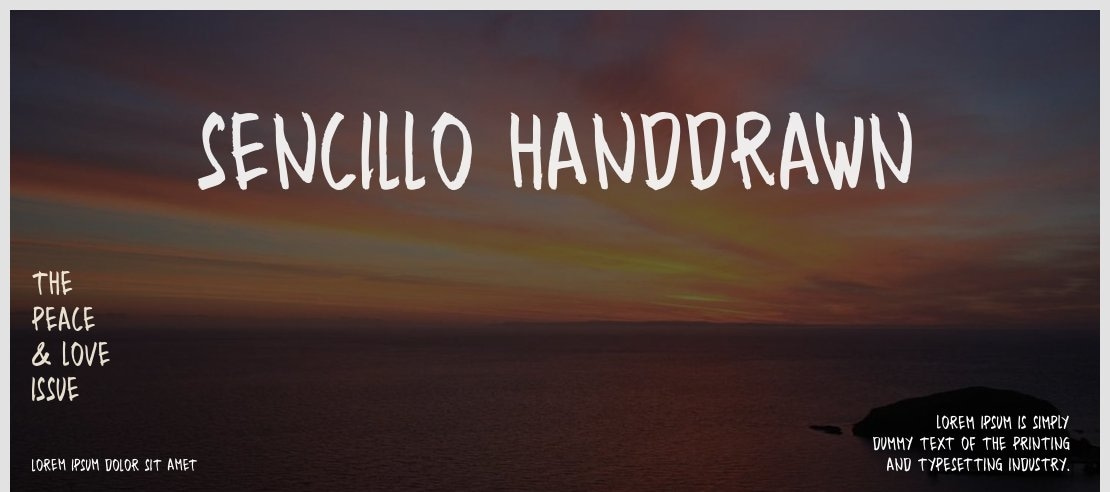 Sencillo Handdrawn Font
