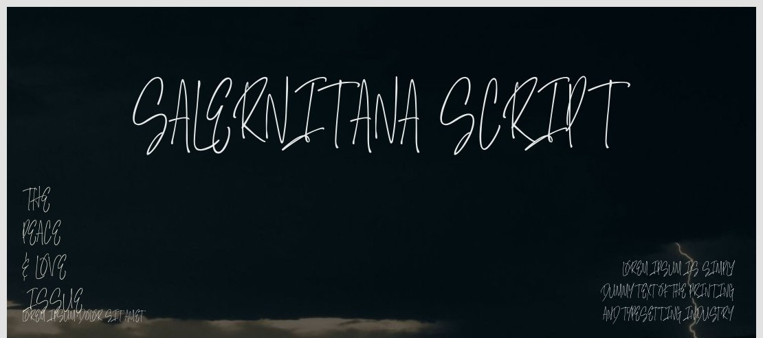 Salernitana Script Font Family