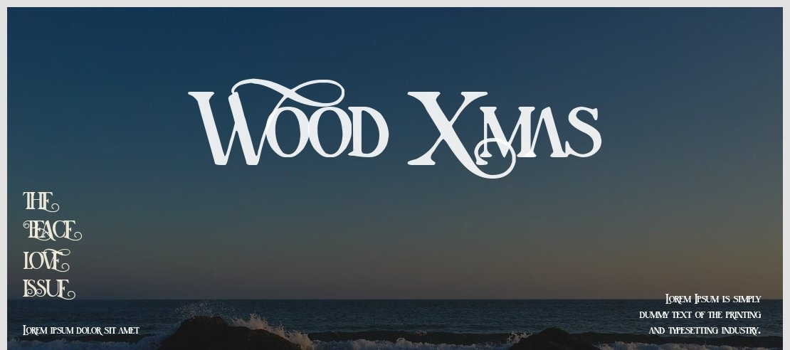 Wood Xmas Font