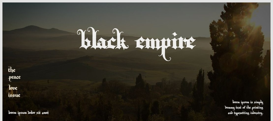 Black Empire Font