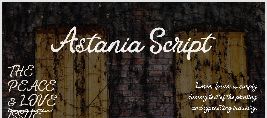 Astania Script Font