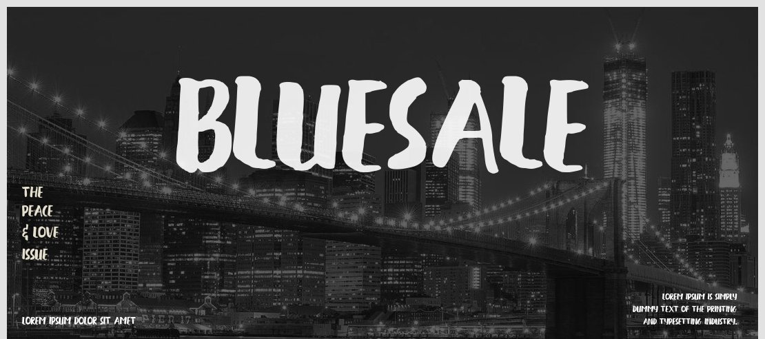 BLUESALE Font Family