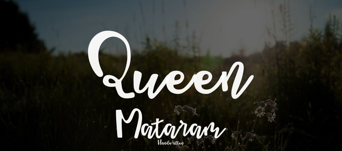 Queen Mataram Font Family