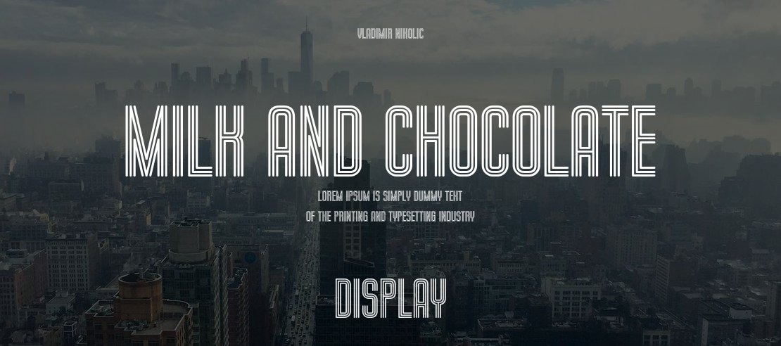 Milk and Chocolate Font