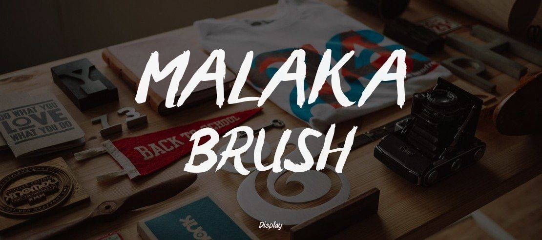 MALAKA BRUSH Font