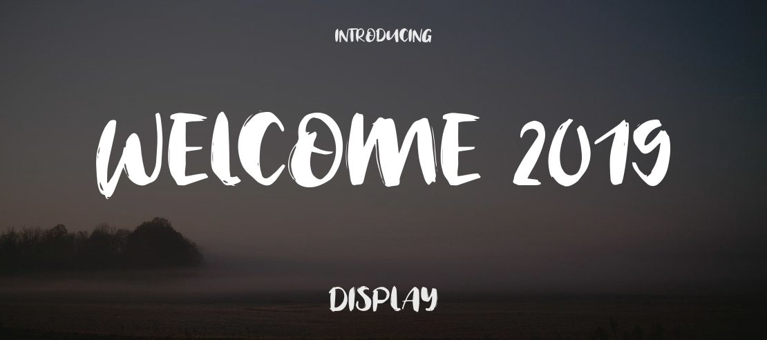 Welcome 2019 Font Family