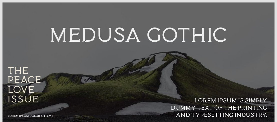 Medusa Gothic Font