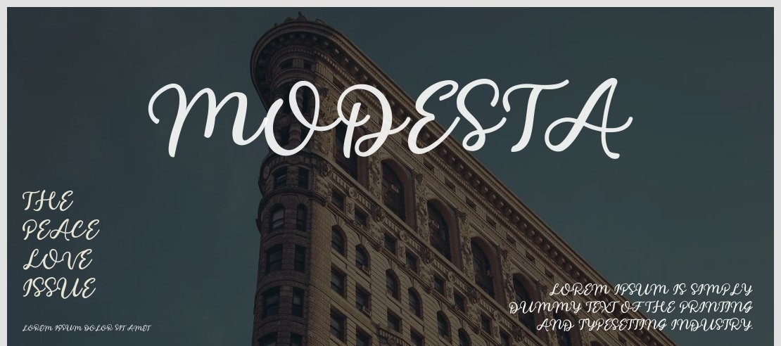 Modesta Font